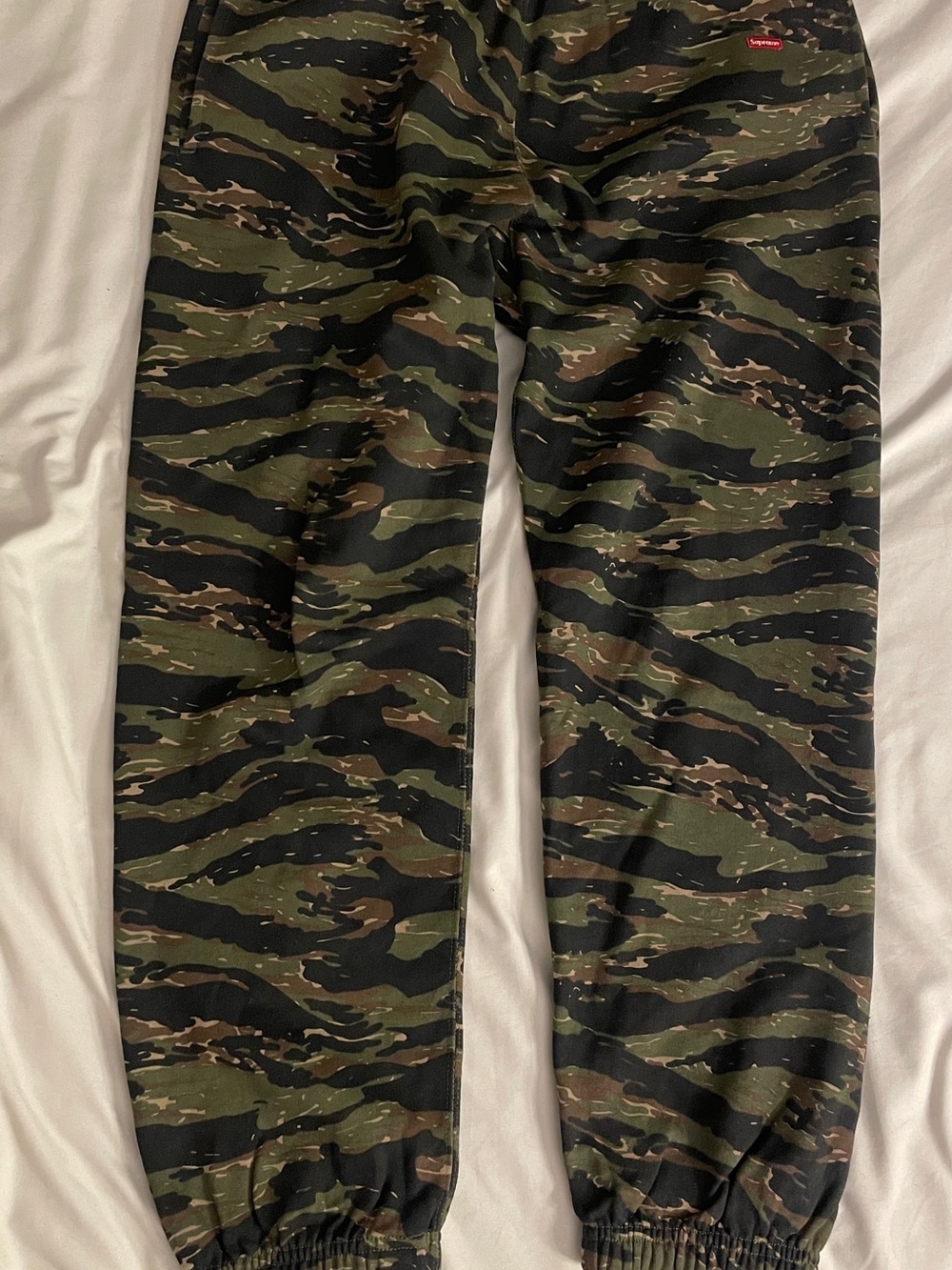 Supreme Tiger-Stripe Camo Jogger Pants - Olive Green